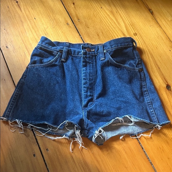 Wrangler Dark Blue Jean Shorts - Picture 1 of 3